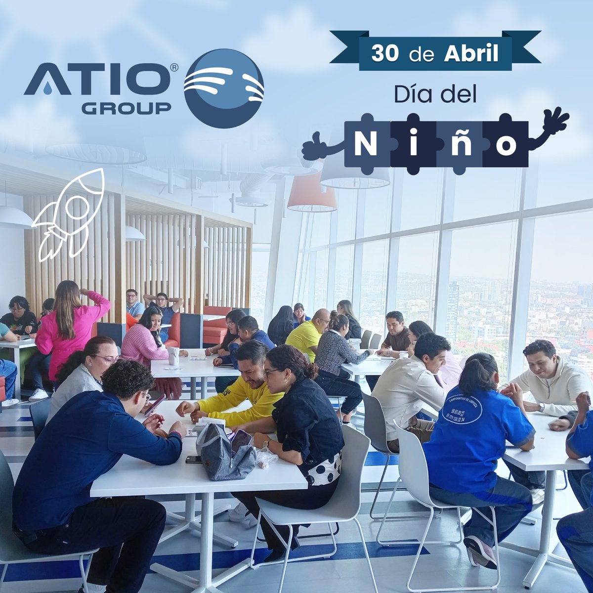 ATIOGroup's tweet photo. En ATIO Group celebramos el Día del Niño con alegría, juegos e integración. 🎈

Una muestra de nuestra cultura de bienestar e inclusión.

#DíaDelNiño #EquipoATIO https://t.co/2jnIxDT2QR