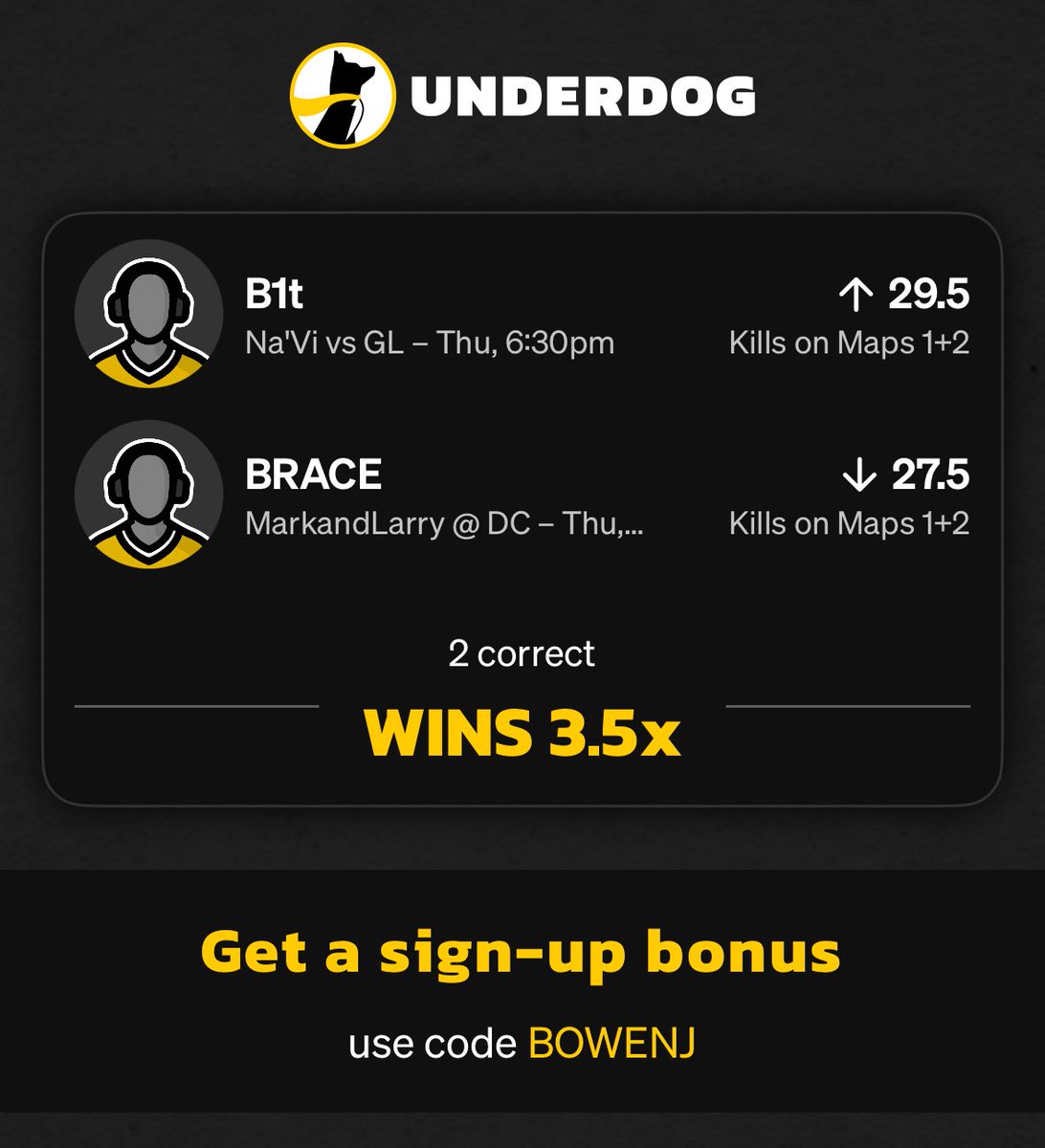 bouinsbets's tweet photo. UNDERDOG 2 MAN🔥🔥🔥

https://t.co/kAa6zIKEfV https://t.co/PPibU9Mwjs