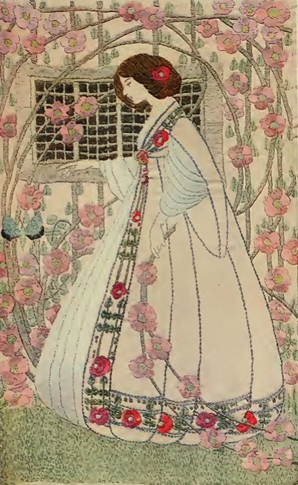womensart1's tweet photo. Embroidery artist, illlustrator, book designer, potter, &amp; suffragette Ann Macbeth (1875-1948), Glasgow Girl and leading member of the Scottish Arts &amp; Craft movement  #UnravellingWomensArt https://t.co/wLwUjwKWuL