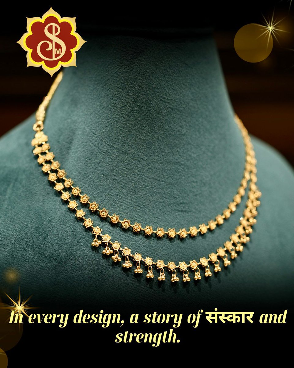 sanketjewellers's tweet image. Grace that carries tradition, strength that shines forever. ✨
#GoldJewellery #ElegantDesign #TraditionalJewelry #TimelessStyle #JewelryLove