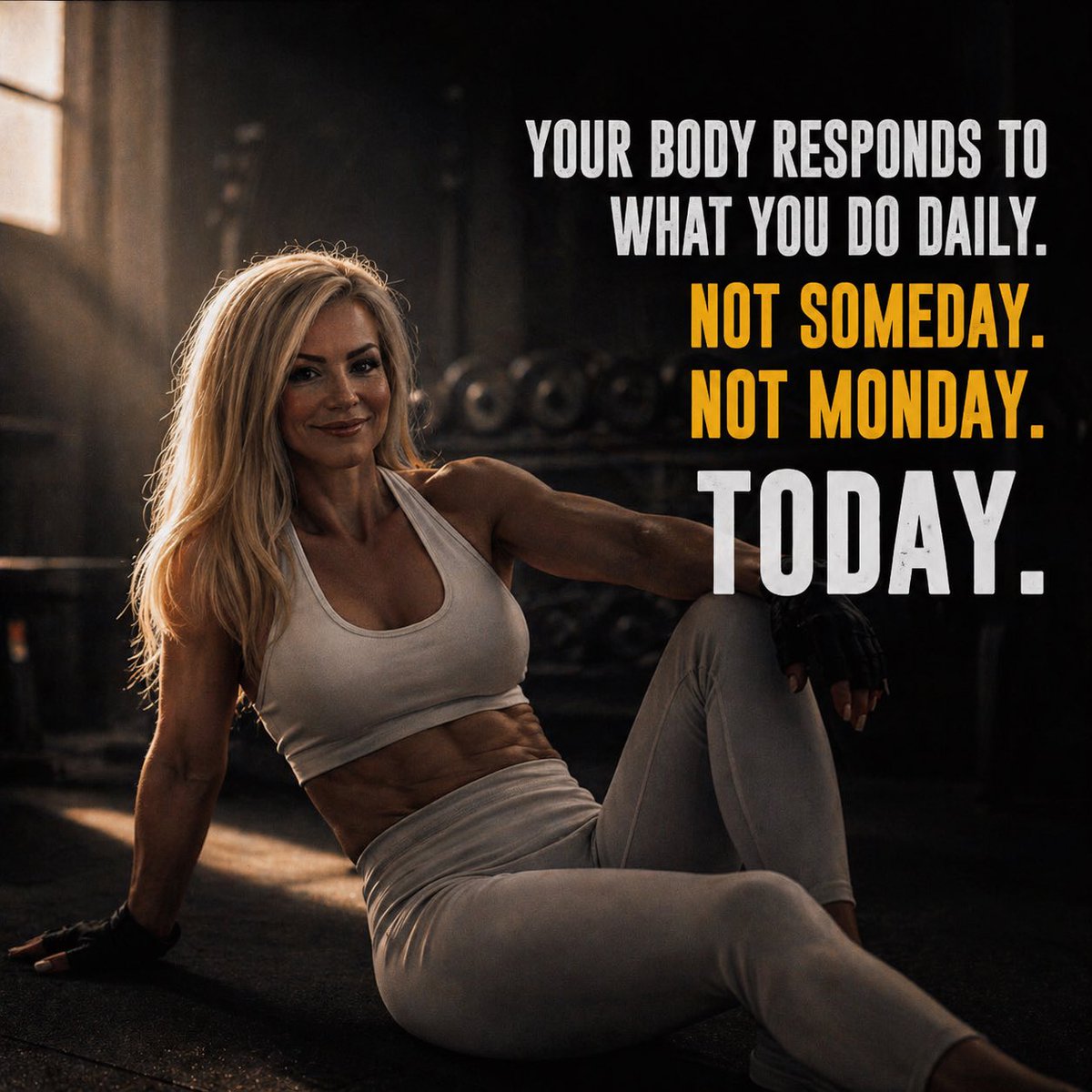 DebbieMaybery's tweet image. Every day you didn’t feel like showing up… but did anyway.
Every moment you chose discipline over comfort — this is the result.
It’s about taking control when it’s easier to let things slide.
Your body responds to what you do daily.
Not someday. Not Today.
#Responsibility