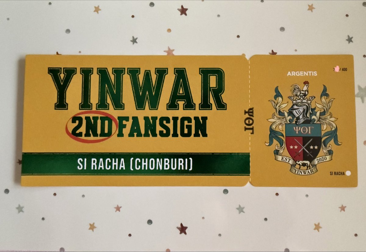 dogfaii's tweet photo. ปล่อย Lucky Ticket ศรีราชา 
แถว 27x 
นัดรับแถว BTS ได้ค่ะ
สนใจ DM 
#YINWAR2NDFANSIGN https://t.co/z1VF3u3EFy
