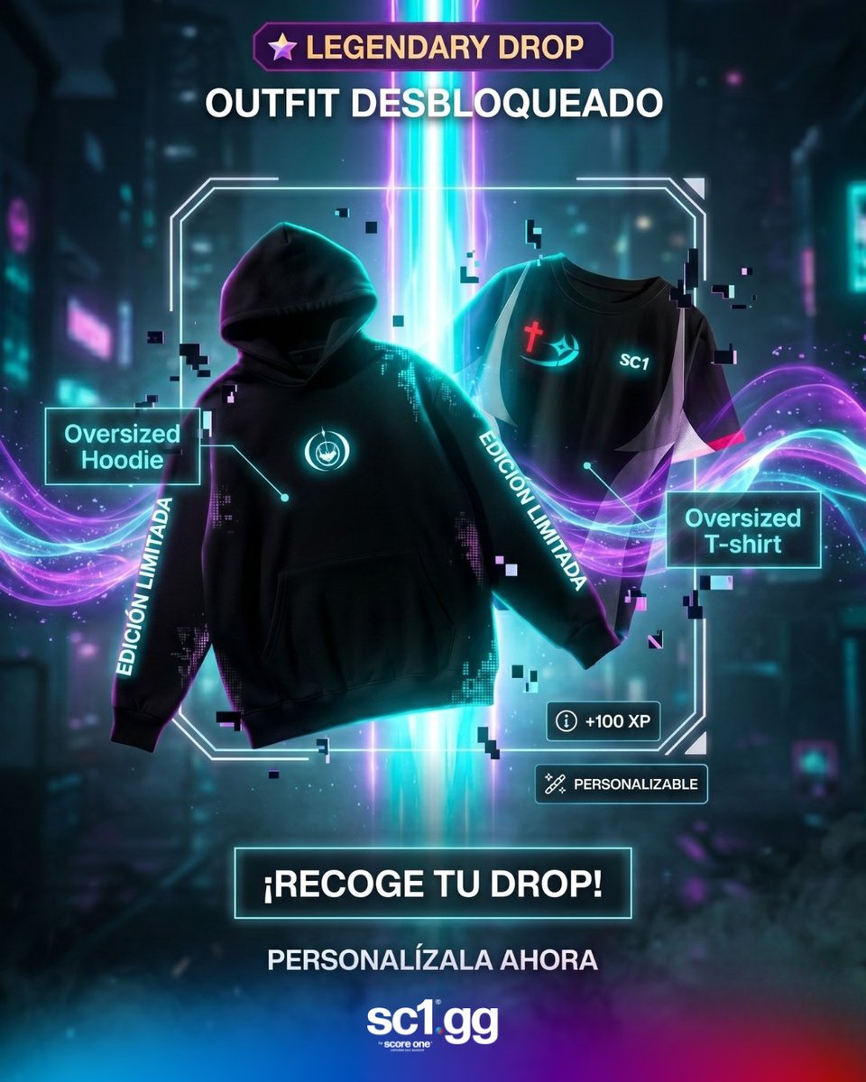 sc1mx's tweet photo. La Hoodie y T-shirt Oversize SC1 llegan como un drop legendario:
comodidad extrema, estilo limpio y tecnología que juega contigo.

🔥 100% algodón peinado
💧 Control de humedad con tecnología ComfortOne
☀️ Protección UV
🧵 Tela premium sin pelusa ni desgaste

Diseñadas para grindear, salir o dominar el lobby.

✨ Corte oversize | Corte de dama disponible
📏 Tallas de la S a la 3XL

+100 XP en estilo
+100 confianza en cada outfit

👉¿Qué esperas para personalizar el tuyo?
📱Cotiza tus piezas por Whatsapp al (+52) 563-935-1515