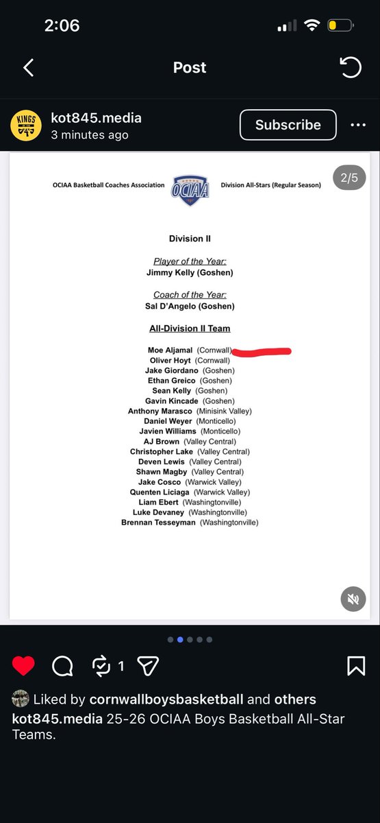 M0hammadAljamal's tweet image. So grateful to receive these post season awards : Bcany class AA all star team, 
Ociaa All-Division 2 team,
And All-State class AA Honorable mention 
#Bcany #Ociaa #allstate #allstar #basketball #Cornwall #NewYork