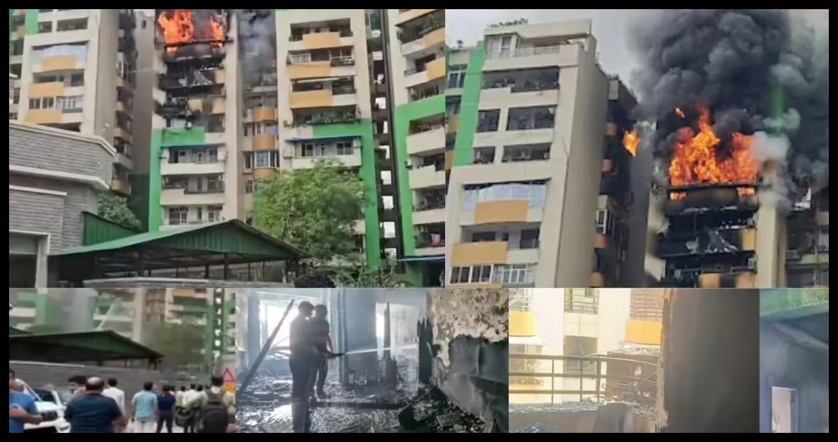 infokhabrimedia's tweet photo. Ghaziabad Fire: भीषण अग्निकांड में जलकर 6 लक्ज़री फ्लैट खाक, आग लगने की पूरी कहानी जानिए
#khabrimedia
#UttarPradesh
#Ghaziabad #Indirapuram #FireIncident #Flatfire #GaurGreenAvenue #fireaccident #BreakingNews #FireNews #Emergency #FireBrigade @dmgbnagar
#RescueOperation
@GreaterNoidaW
@infokhabrimedia
https://t.co/MEnUxxEs9S