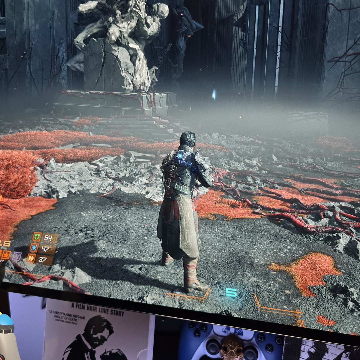 dimfected's tweet photo. I haven't died at all since that second boss and I’m back in the first biome just clearing out everything with max adrenaline. 😅 I’m honestly addicted to how this game plays and using a certain main and power weapon has made it such a blast. I haven't seen anyone mention the nightmare strand challenge. 👀 I got it done on the first attempt and it was a great feeling and the loot was awesome. I’m over 20 hours in and I still don't feel like I’ve even hit the halfway point. @PlayStation @GregoryLouden