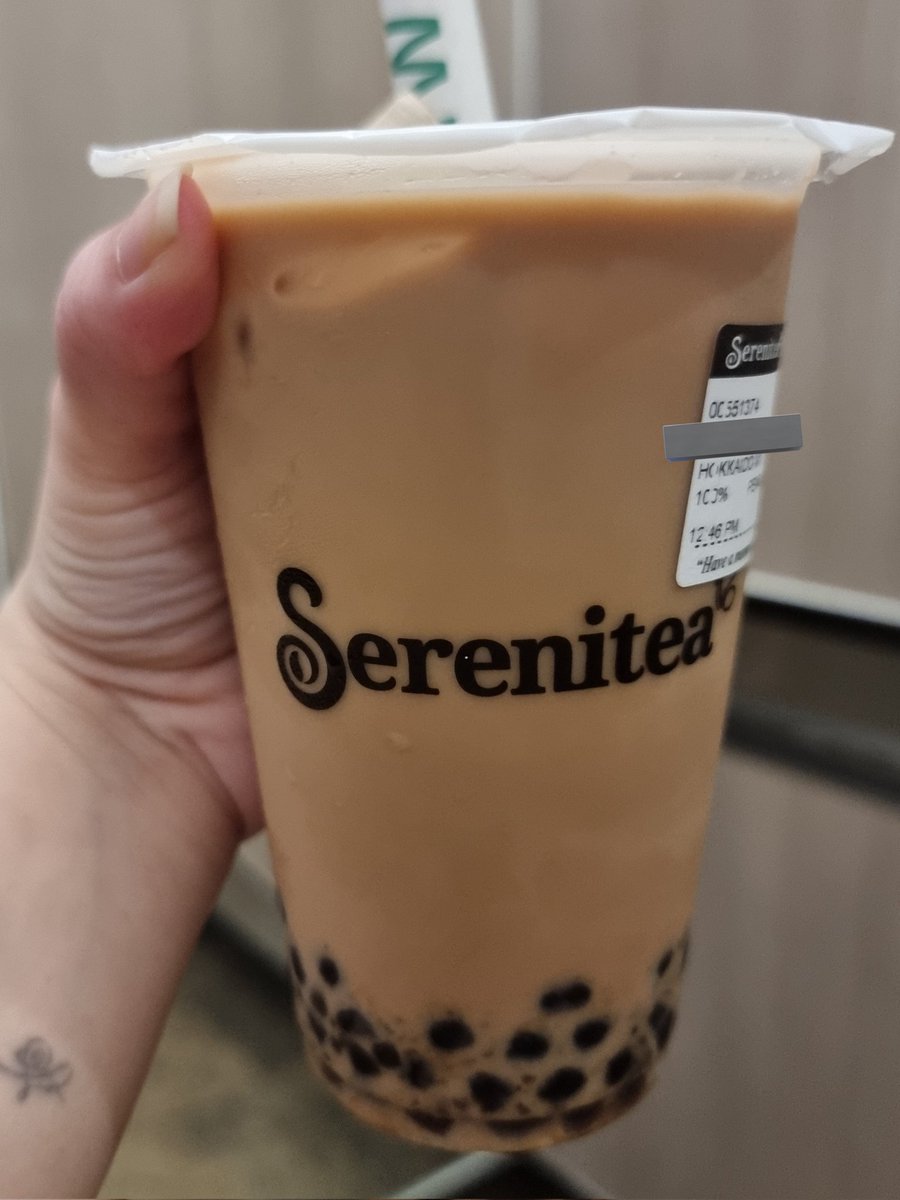Free will is going down my building just to buy bubble milk tea 🧋