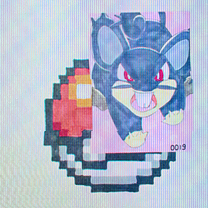 №0019 コラッタアローラのすがた #朝際のポケモン図鑑チャレンジ #ただの趣味