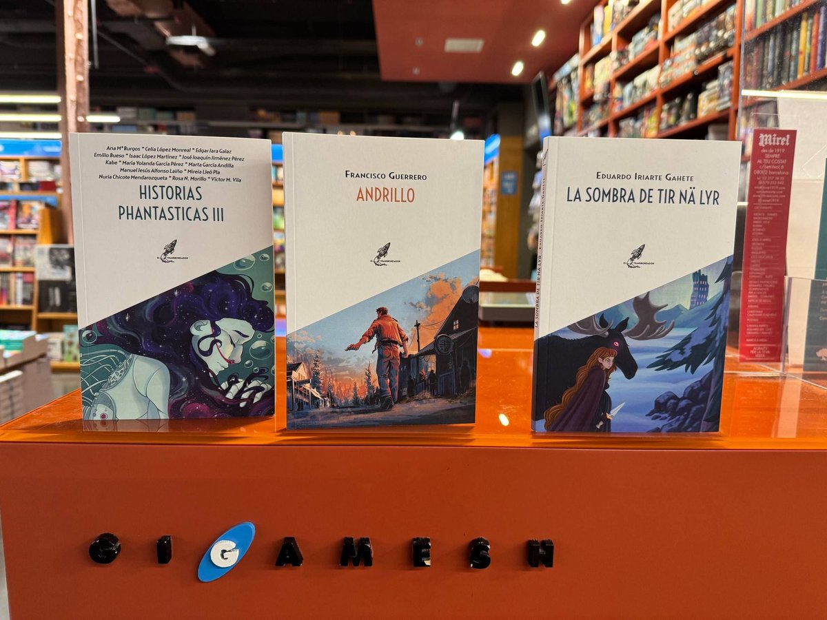 EdTransbordador's tweet photo. Novedades en @GigameshTienda 

@IriarteGahete La sombra de Tir Na Lyr💀💫

@fguerrero_rd  Andrillo🤖🌍

@PhantasticaS y sus alumnos en Historias Phantasticas, con relato de @e_bueso 🔥📚 https://t.co/bsI0ivAe0e