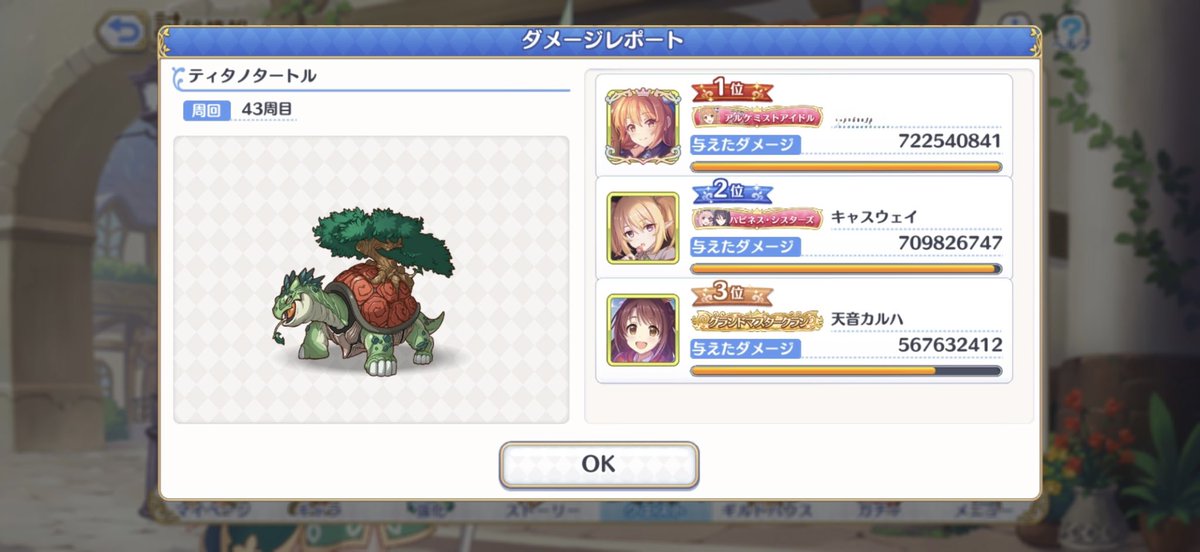 Sakuran_niru09's tweet photo. うぉぉぉぉぉ、初の1位です
遂に到達しました

TLを考案、模索した方々や遅くまで方針を考えてくださった進行陣の方々やクラメンやアドバイスくださった全ての方に感謝です🙇
亀3〆の画像は許可もらってます
(キャスウェイさんは名前出しても🙆‍♂️とのことだったので)

そして
SSSビンゴも達成しました‼️ https://t.co/3rPhPw8lws