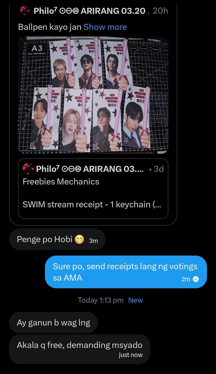 Philo⁷ ⊙⊝⊜ ARIRANG 03.20 tweet media