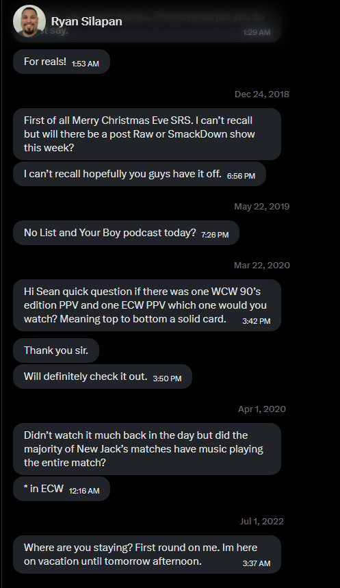 Sean Ross Sapp of Fightful.com tweet media