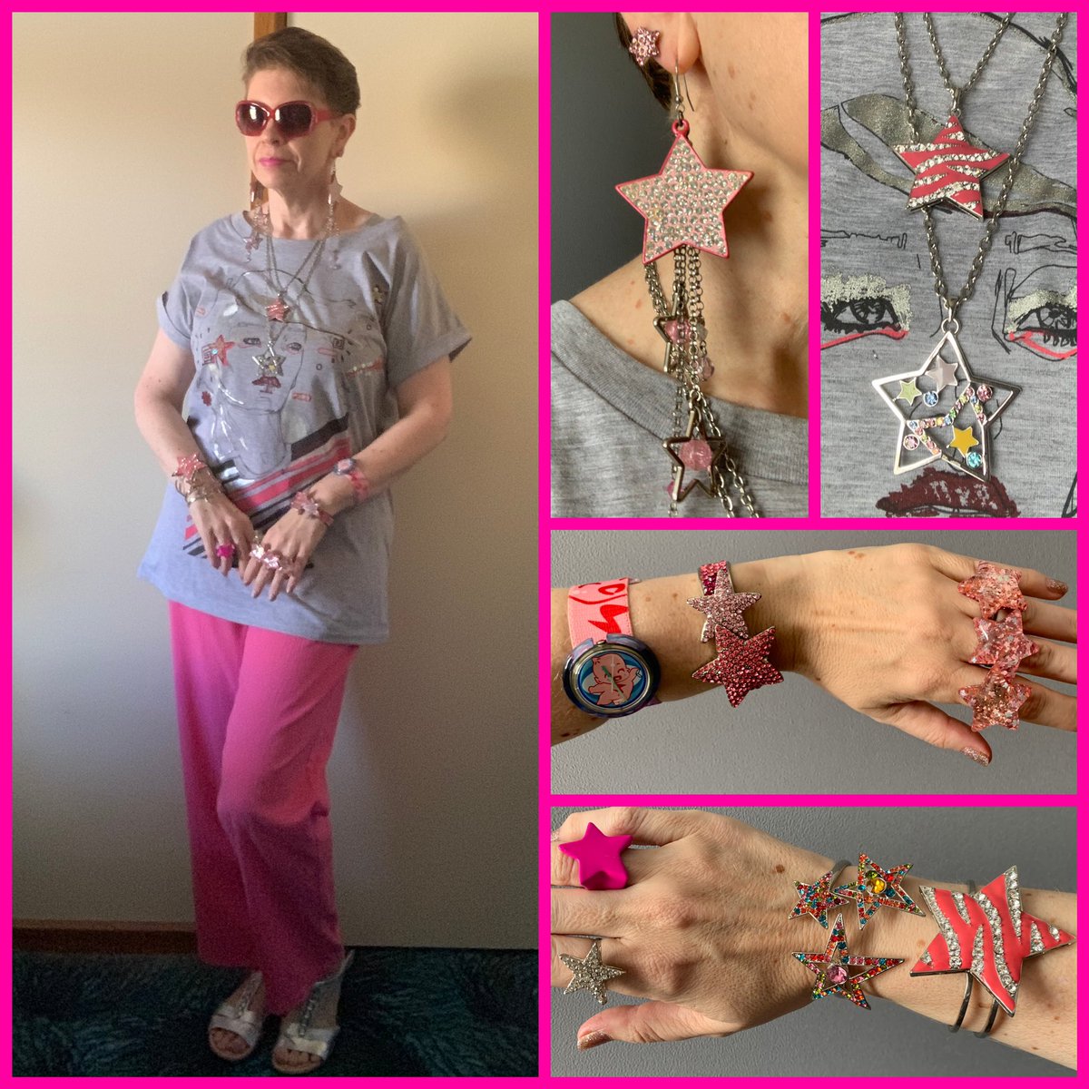 JewelDivasStyle's tweet photo. We’re autumn, it’s still the time for pink. And stars⭐️⭐️⭐️
.
#mystyle #whatiwore #outfitoftheday #style https://t.co/X6qpoNUjVt