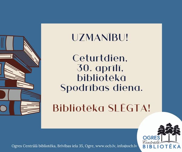 Ogres Centrālā bibliotēka tweet media