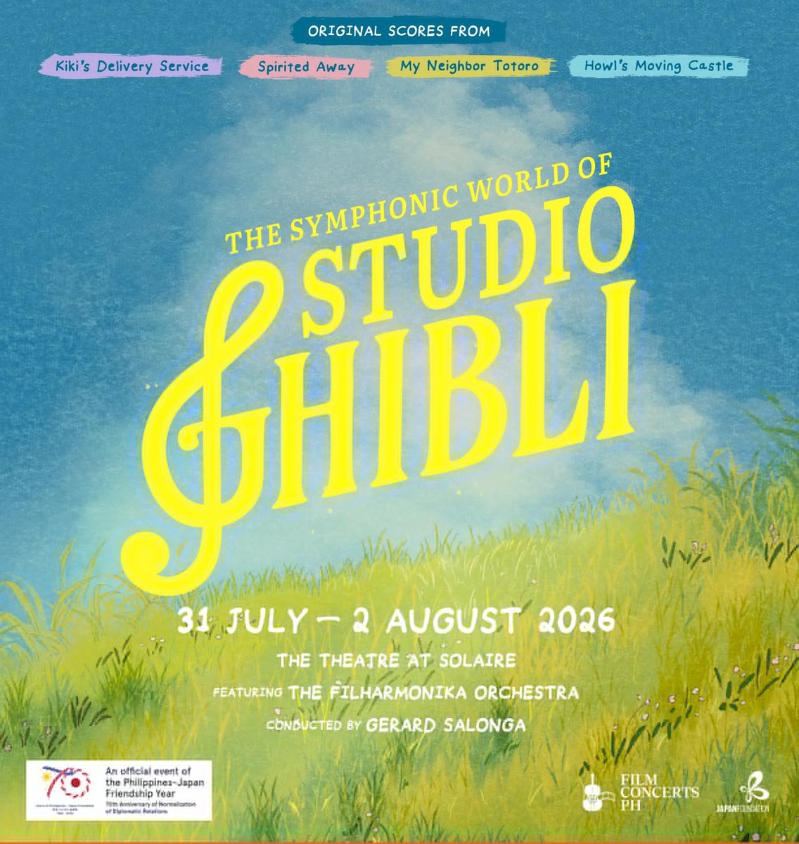 wtfjace_'s tweet image. [RT] WTS The Symphonic World of Studio Ghibli in Manila 
☑️ Balcony (Tier D) - August 1, 2PM
☑️ Price: 3, 089 PHP
❗️PAYO
❗️1 TICKET
RFS: conflicting schedule

#StudioGhibli #LiveConcert #Orchestra #FilmConcert #FilmConcertsPH #wtfjacewts