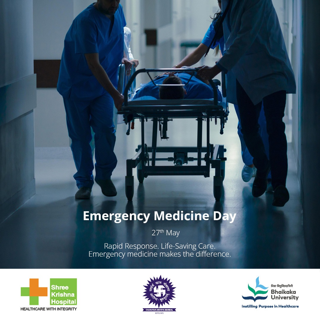 SKHKaramsad's tweet photo. This Emergency Medicine Day, Shree Krishna Hospital salutes our emergency teams for their swift action, expertise, and dedication in life-saving situations. Every second matters, every life counts.
#EmergencyMedicineDay #EmergencyCare #CareForAll https://t.co/ITLwb2DT7p