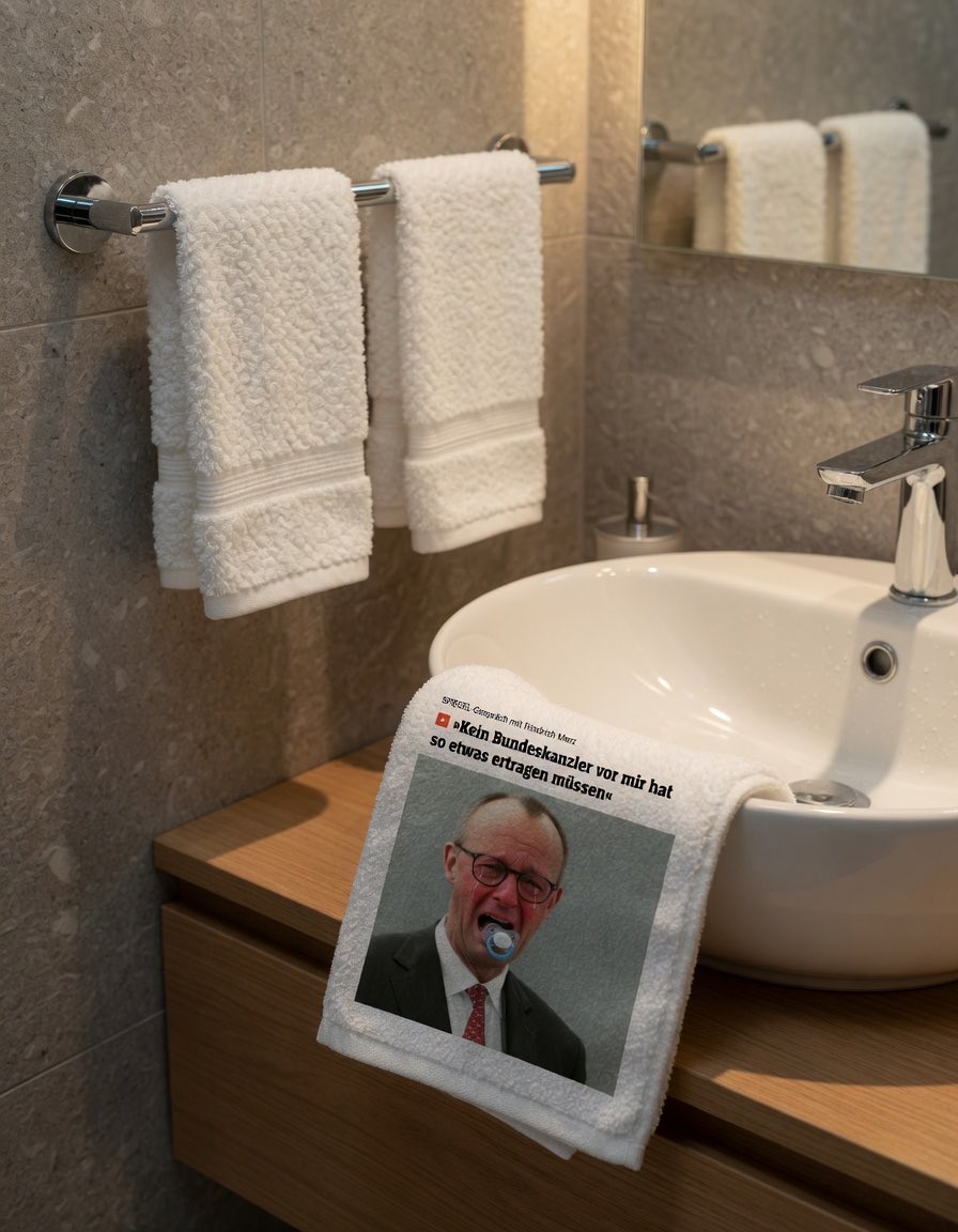 MathiasPriebe's tweet image. Würdet ihr diesen Waschlappen eher oben oder untenrum benutzen? 
#Priebshow #Satire 
🔗 buymeacoffee.com/mathiaspriebe ☕️