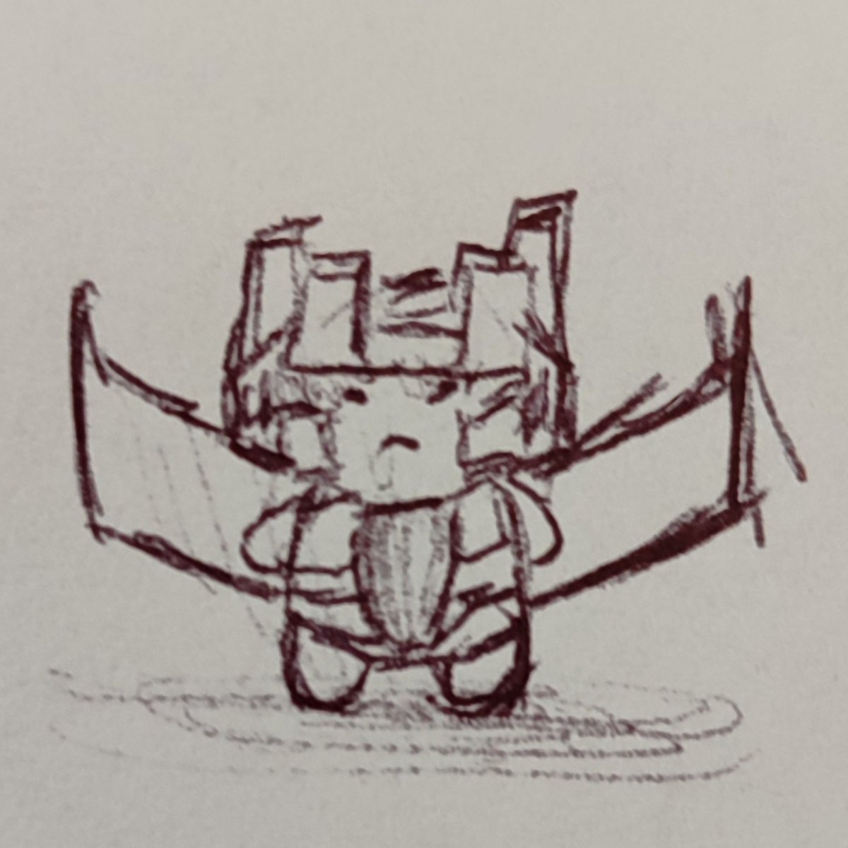 KrendelLovesIt's tweet photo. Silly Starscream 
#transformers 
#Starscream
#sillydrawing https://t.co/S1sBGrB7dm