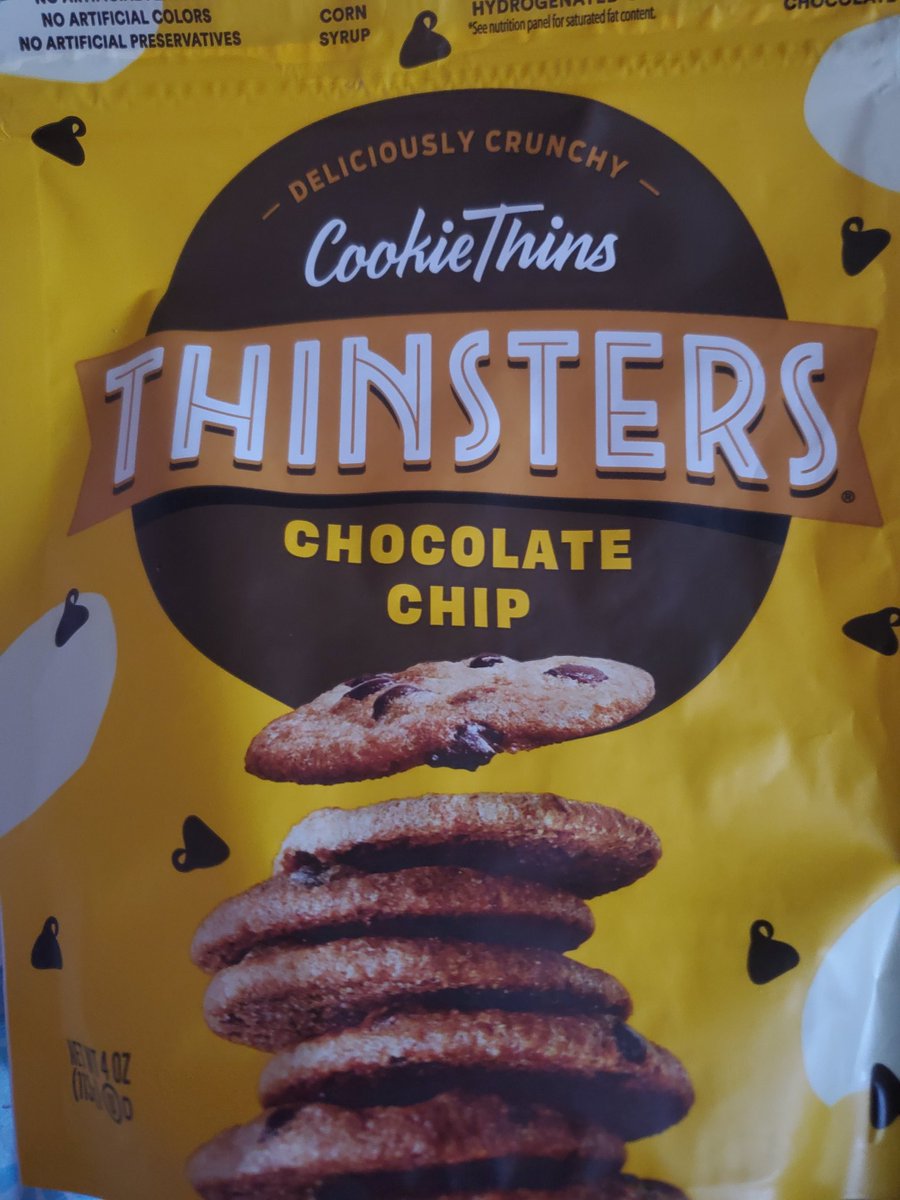 ComedianCorinne's tweet image. I love these Chocolate Chip #cookies from @ThinstersCookie 
They don't have any corn syrup or palm oil. I'm trying to eat healthier, but I still have a sweet tooth. 😋 🍪