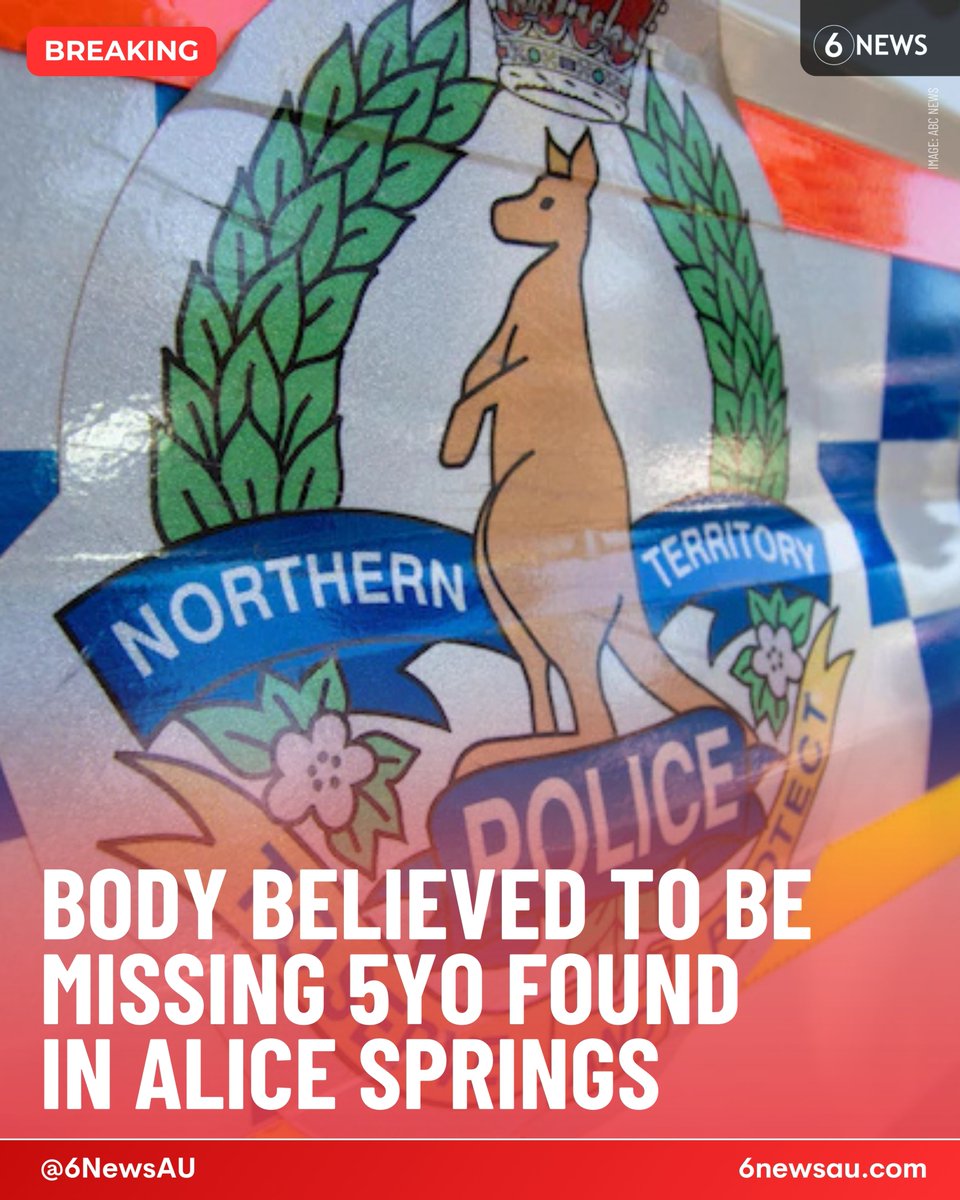 6NewsAU's tweet image. #BREAKING 🚨 Northern Territory Police say they have found a body believed to be that of a missing five-year-old girl, who was allegedly abducted on Saturday night on the outskirts of Alice Springs

The family has asked for the girl to be referred to as Kumanjayi Little Baby