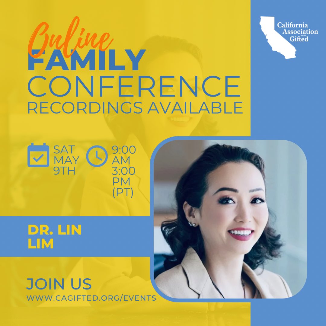 cagifted's tweet image. We’re honored to welcome Dr. Lin Lim, a recognized leader in gifted education, human development psychology, and twice-exceptional advocacy.

🎟️ Join us at the Family Conference and learn from a voice shaping the future of gifted education. cagifted.org/events

#Gifted