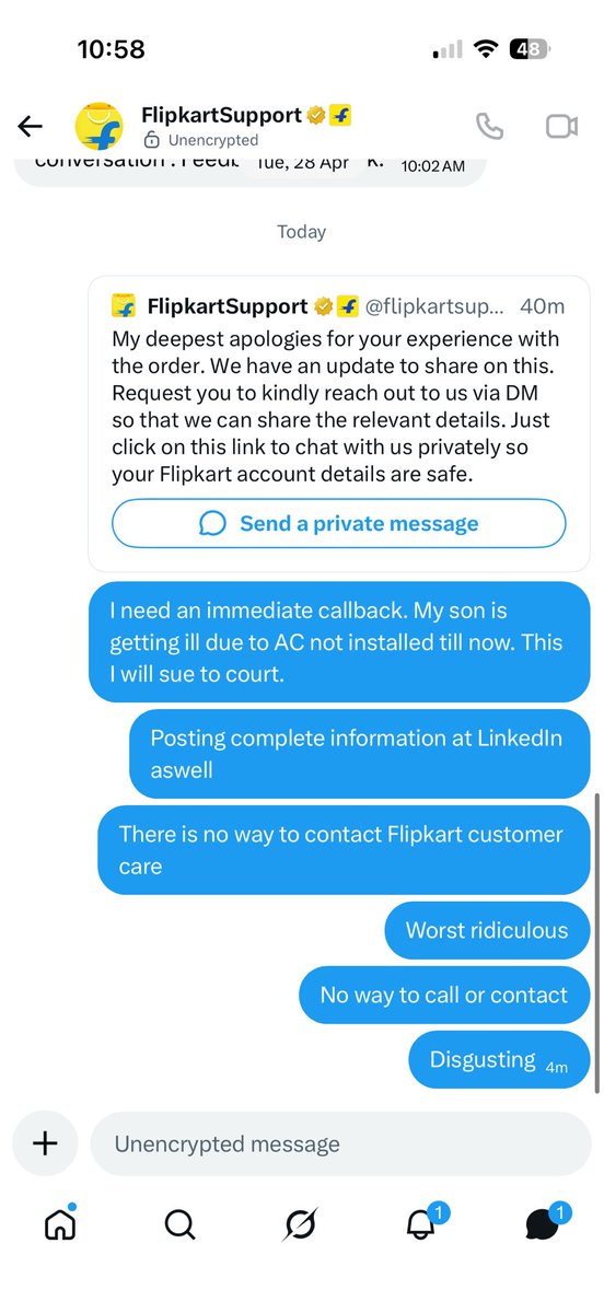 asksrijan's tweet photo. @flipkartsupport @Flipkart @flipkartsupport see ur dm response.. posting at LinkedIn now https://t.co/B0BROdBg1j