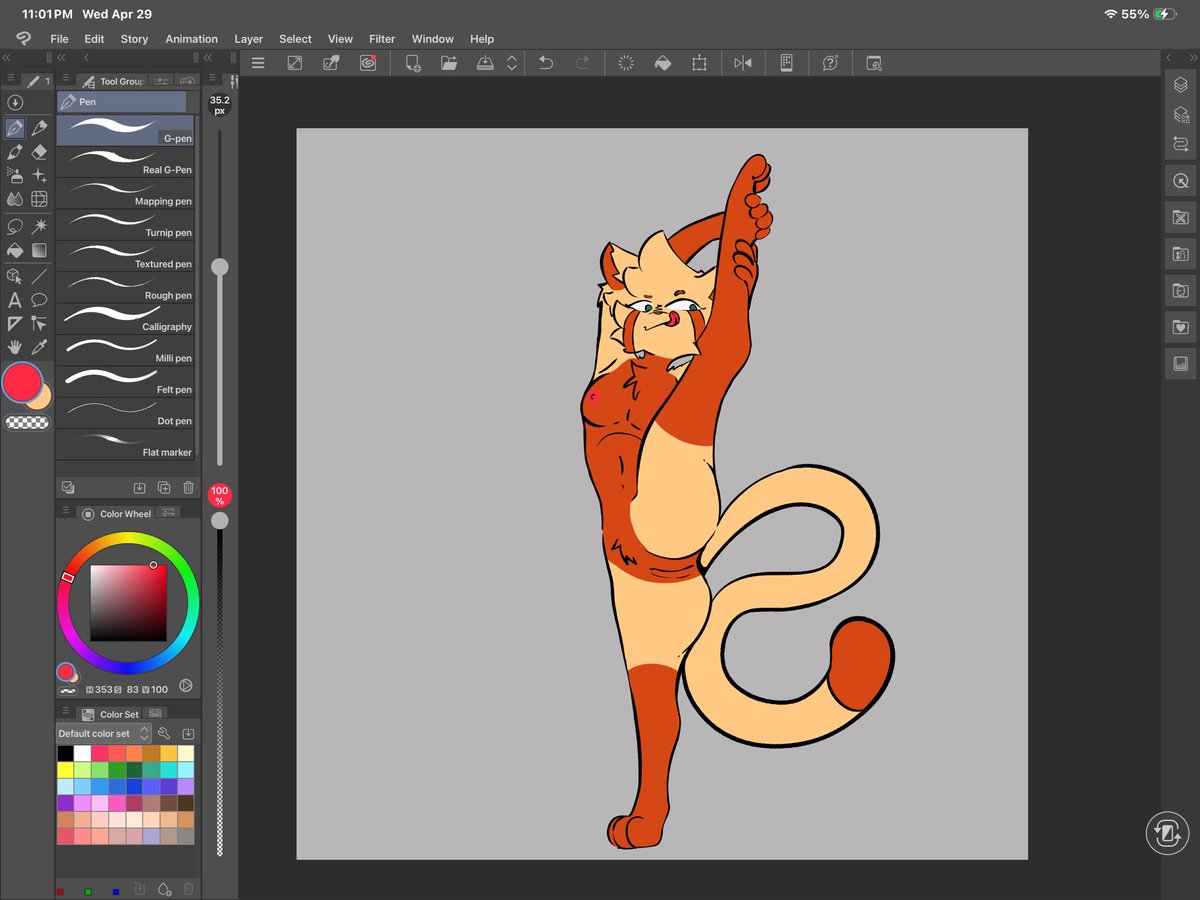 tomato89i's tweet photo. I tried out a new app and not bad 
#Clipstudio #nsfw #furry #yiff #porn https://t.co/hGrcGHjNAQ