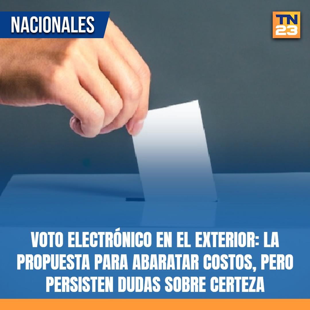TN23NOTICIAS's tweet image. #VotoElectrónico en el #exterior: la #propuesta para abaratar costos, pero persisten dudas sobre certeza ➡️ bit.ly/4ekdZgX