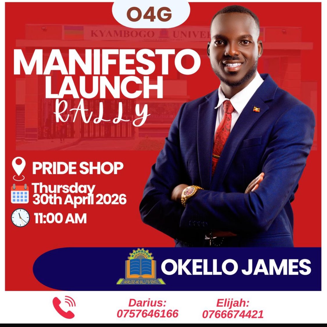 AkisoBenjamin's tweet photo. Today we ignite a campaign. Be there. Bring a friend. Bring your voice.
#Okello https://t.co/z4XRX516Xx