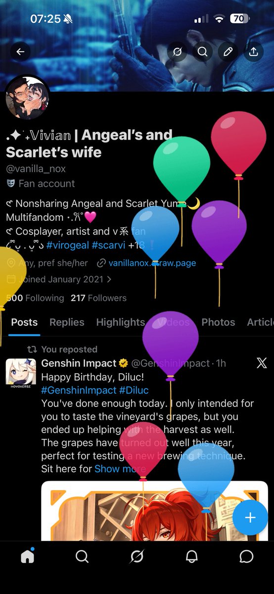 .✦ ݁˖𝕍𝕚𝕧𝕚𝕒𝕟 | Angeal’s and Scarlet’s wife tweet media