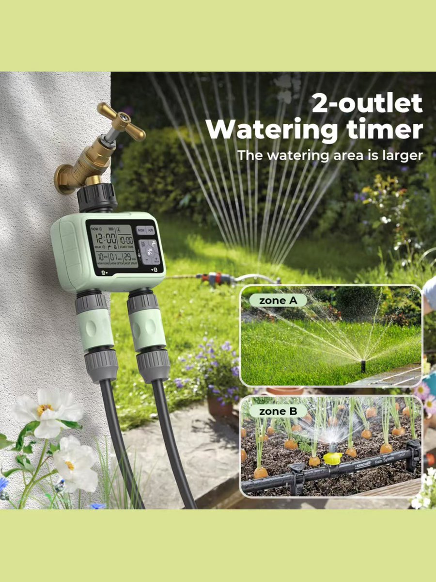 Eshico_Ningbo's tweet image. HCT-326 Water Timer🌻: The Perfect Companion for Your Garden!🥰

🌱Larger watering coverage area
🌱Modes from seconds/minutes to daily intervals
🌱Automated irrigation system
🌱Low battery alerts

Let Every Drop of Water Play a Value!💧

#Eshico #WaterTimer #gardening #plants