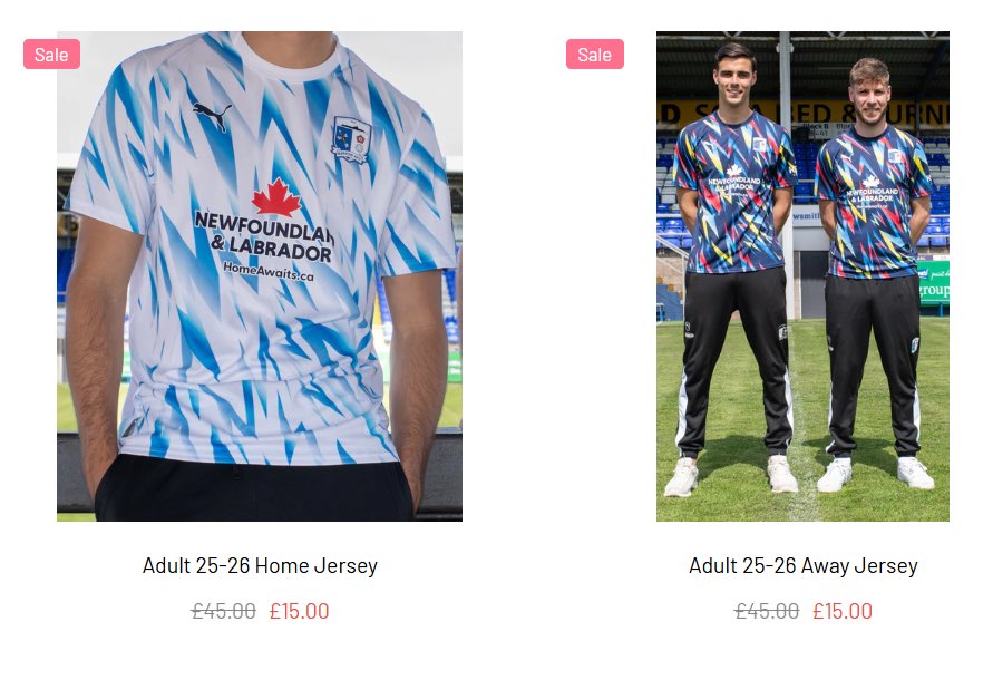 👉 Further reduction 🏴󠁧󠁢󠁥󠁮󠁧󠁿 Barrow AFC 🈹 £15 Home & Away 🔗 https://t.co ...