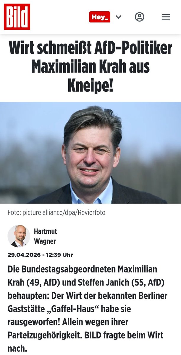 KoelnAnonymous's tweet photo. Stabile Kölsch-Kneipe: #Krah und zwei weitere #AfD-Rechte fliegen raus – und jetzt ruft Krah beleidigt zum Boykott auf.
Richtig so: Kein Kölsch für Nazis. 🍻
#Gaffel schmeckt offenbar nach Haltung.
#KeinKölschFürNazis in Berlin & Köln https://t.co/j7SKFzdUhA