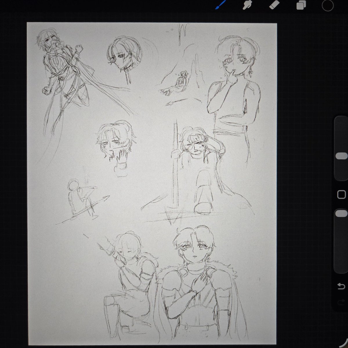 nom_art82's tweet photo. Some Illuga sketches (I cannot stop drawing him lol) https://t.co/X0qXV67oE7