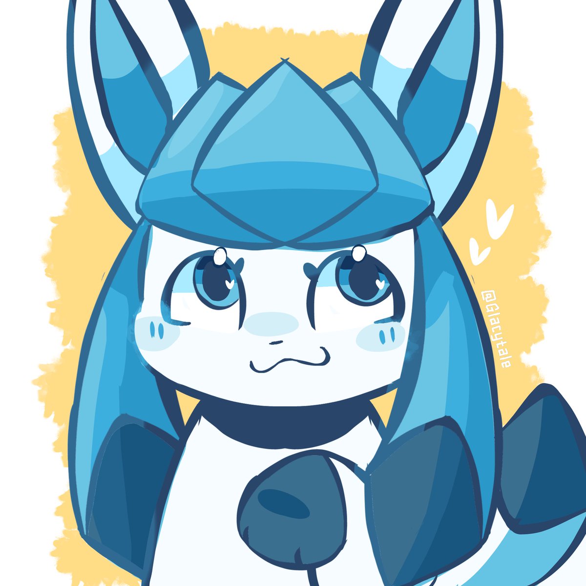 Glacytale_'s tweet photo. 25 minutes Glaceon doodle :3 https://t.co/t5kwaoLjME