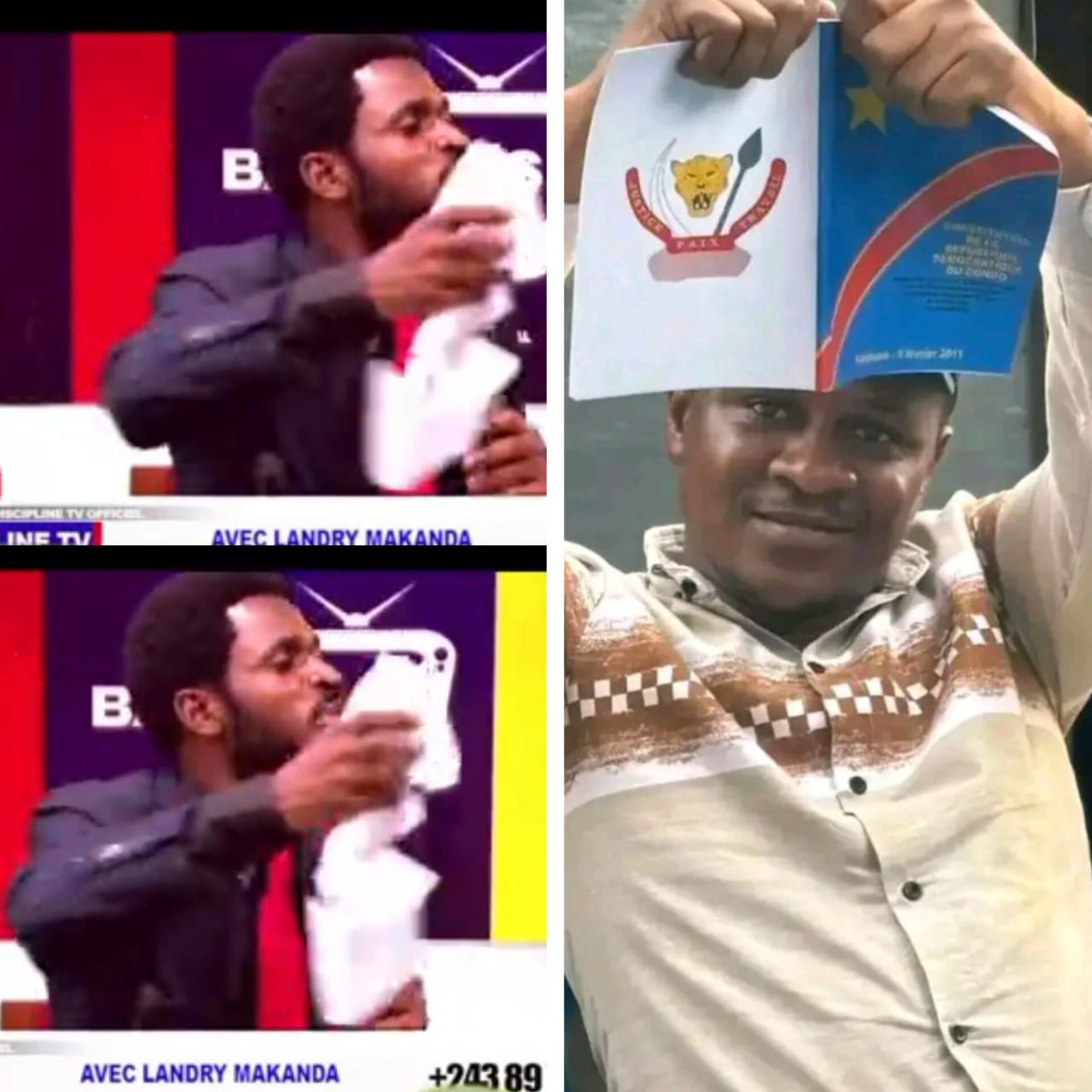 Franck_MK1's tweet image. #Justice🇨🇩
Deux poids, deux mesures. Voilà la réalité que l’on nous impose avec ce régime tribalo-ethnique.
Papy Mawesi, opposant et membre du parti @Ensemble_MK, pour avoir déchiré l’accord de Washington, a été arrêté en secret, détenu pendant plus de cinq mois, et croupit