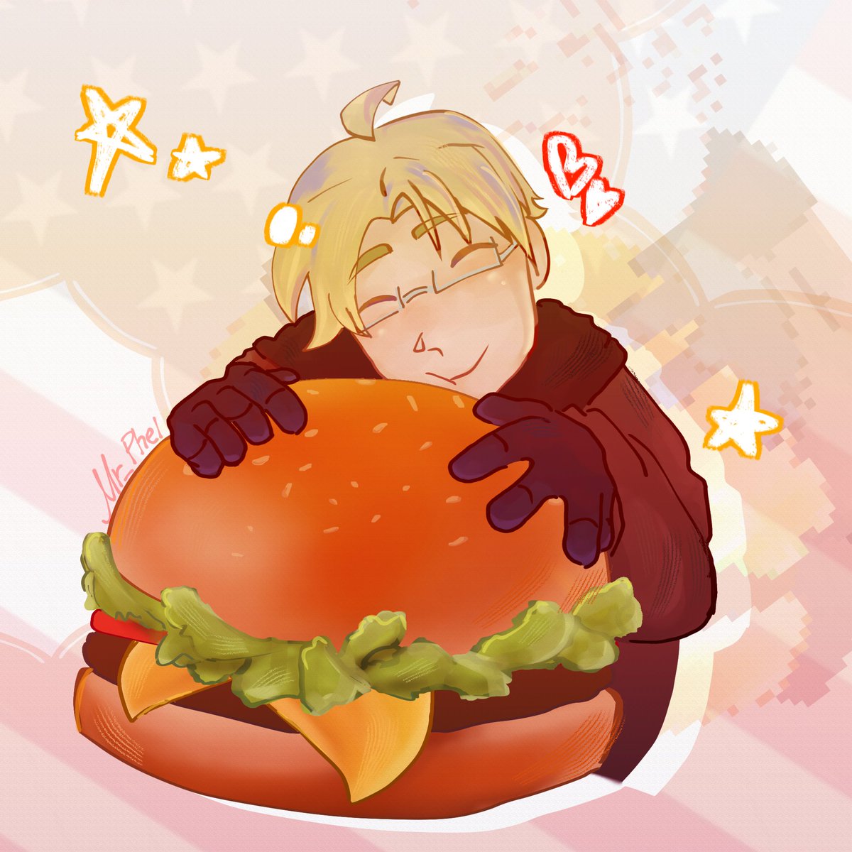 KORI544851's tweet photo. This bro is so fat #hetalia #america https://t.co/w9I6dF0pTB