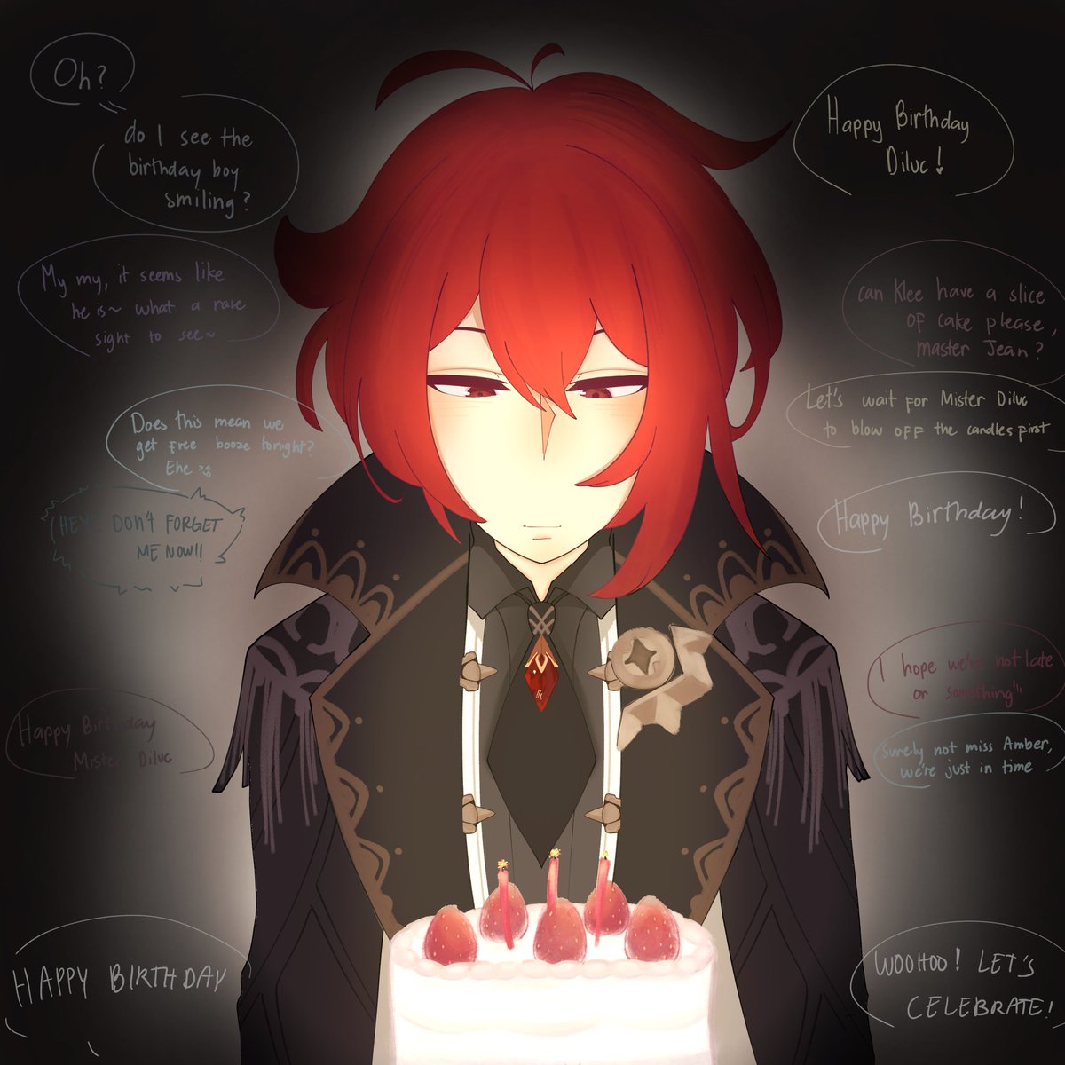 Pummmyy1's tweet photo. Happy birth to this wonderful man ❤️❤️💛💛

#GenshinImpact #Diluc https://t.co/IvCz9IROH3