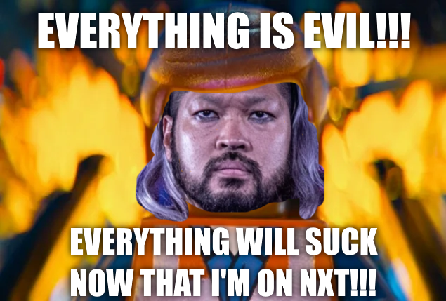 _harumph's tweet photo. Shitpost, because we're entering WWE NXT 2.0 2.0. https://t.co/1WWc3Dav7l