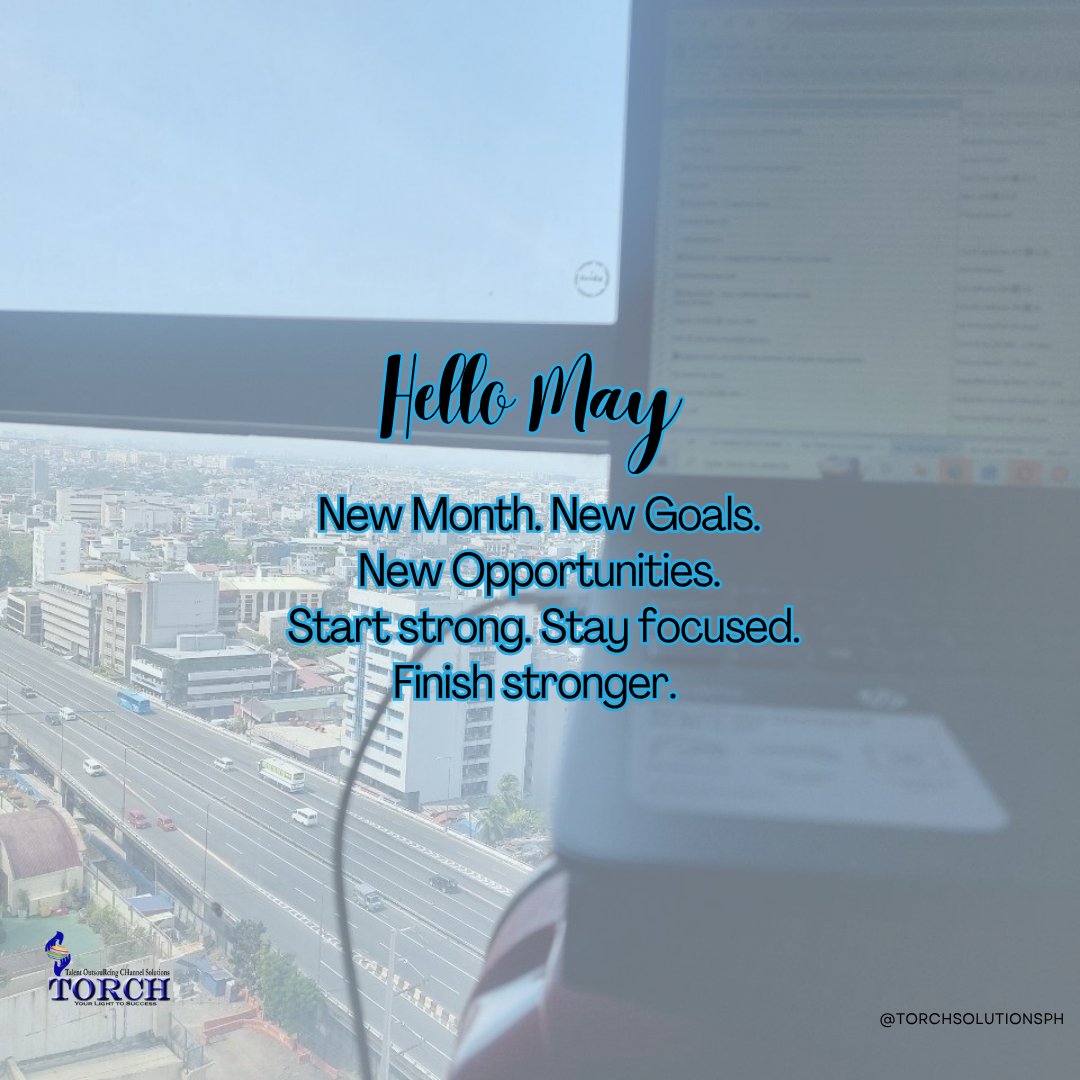 mactorch0323's tweet image. Welcome, May!
A fresh start to chase your goals and create new wins. 
Let this Friday be your reminder to stay consistent and keep moving forward.

#HelloMay #FridayMotivation #NewMonthNewGoals #StayFocused #TorchSolutionsPH #CareerGrowth #KeepGoing