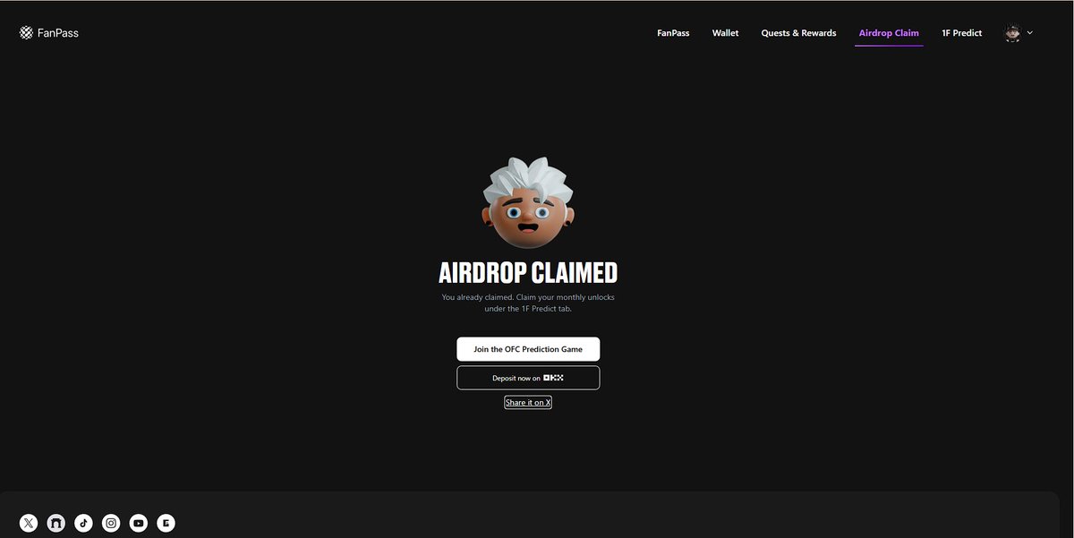 Alamin1007's tweet photo. @ofc_the_club Still It's showing Airdrop claimed please solve this problem. https://t.co/oScYvE8sbY