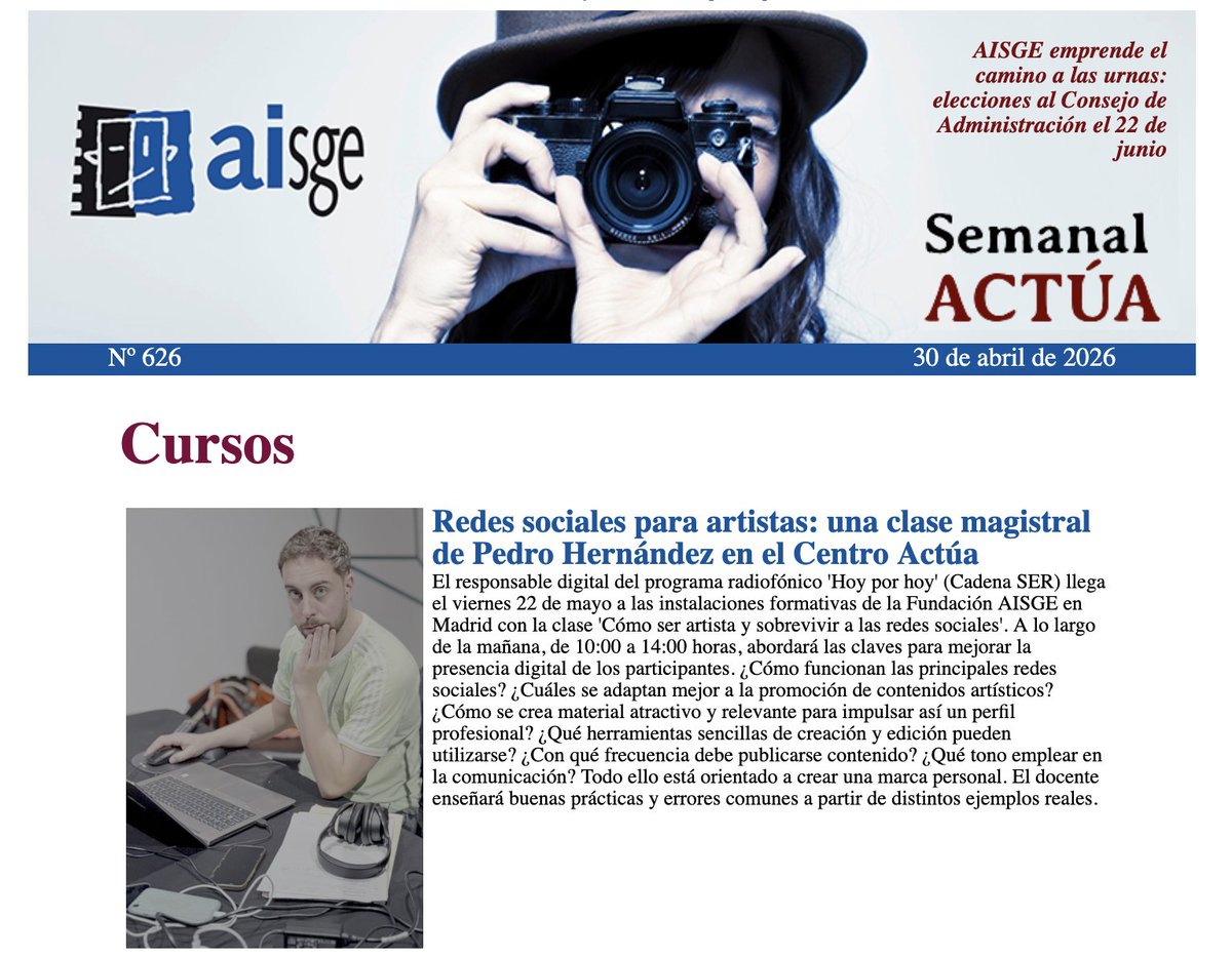 AISGE tweet media