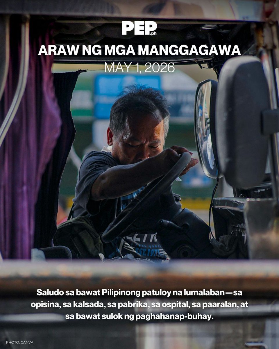 PEPalerts's tweet image. Saludo sa bawat Pilipinong patuloy na lumalaban—sa opisina, sa kalsada, sa pabrika, sa ospital, sa paaralan, at sa bawat sulok ng paghahanap-buhay. ✊

#ArawNgMgaManggagawa #LaborDay #PEPInspires