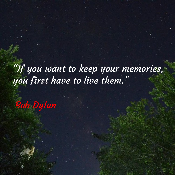 Qu0tes108's tweet image. 📖“If you want to keep your memories, you first have to live them.” 
🖋Bob Dylan 
#BobDylan 
Famous Quotes 🔵: success68.short.gy/xpb3oM 
Renaissance Painting 🟢: success68.short.gy/WjHWUC 
Smart Puzzle 🟡: success68.short.gy/lvjSLL 
Youtube Channel 🟣: success68.short.gy/ywAMvf