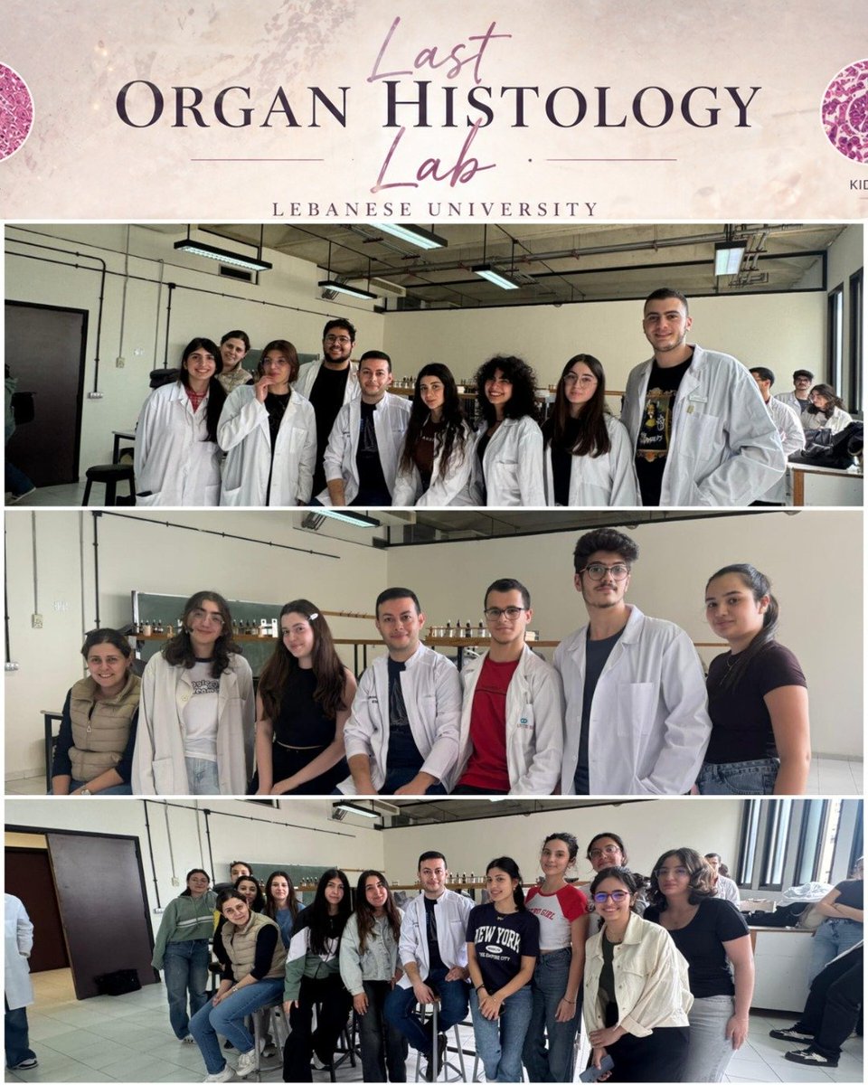 Dr_Georges_Raad's tweet image. Teaching histology was never just about slides.
It was about guiding eyes to see, and minds to understand.

Grateful to have shared this last Organ Histology lab with such inspiring students.
Lebanese University 🔬
#Histology #MedicalEducation #MedicalStudents #MedEd  #LECTURER