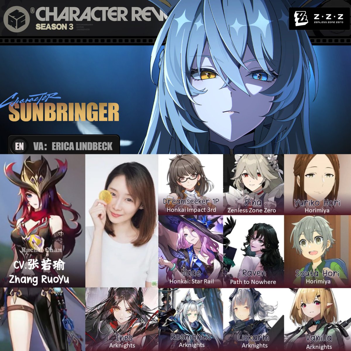 Rachii_Chan's tweet photo. Sunbringer's CN VA!
CV.张若瑜 Zhang RuoYu

💡 Funfact: She is also the new CN VA for Female Rover in《Wuthering Waves》! https://t.co/PJjVihXYSs