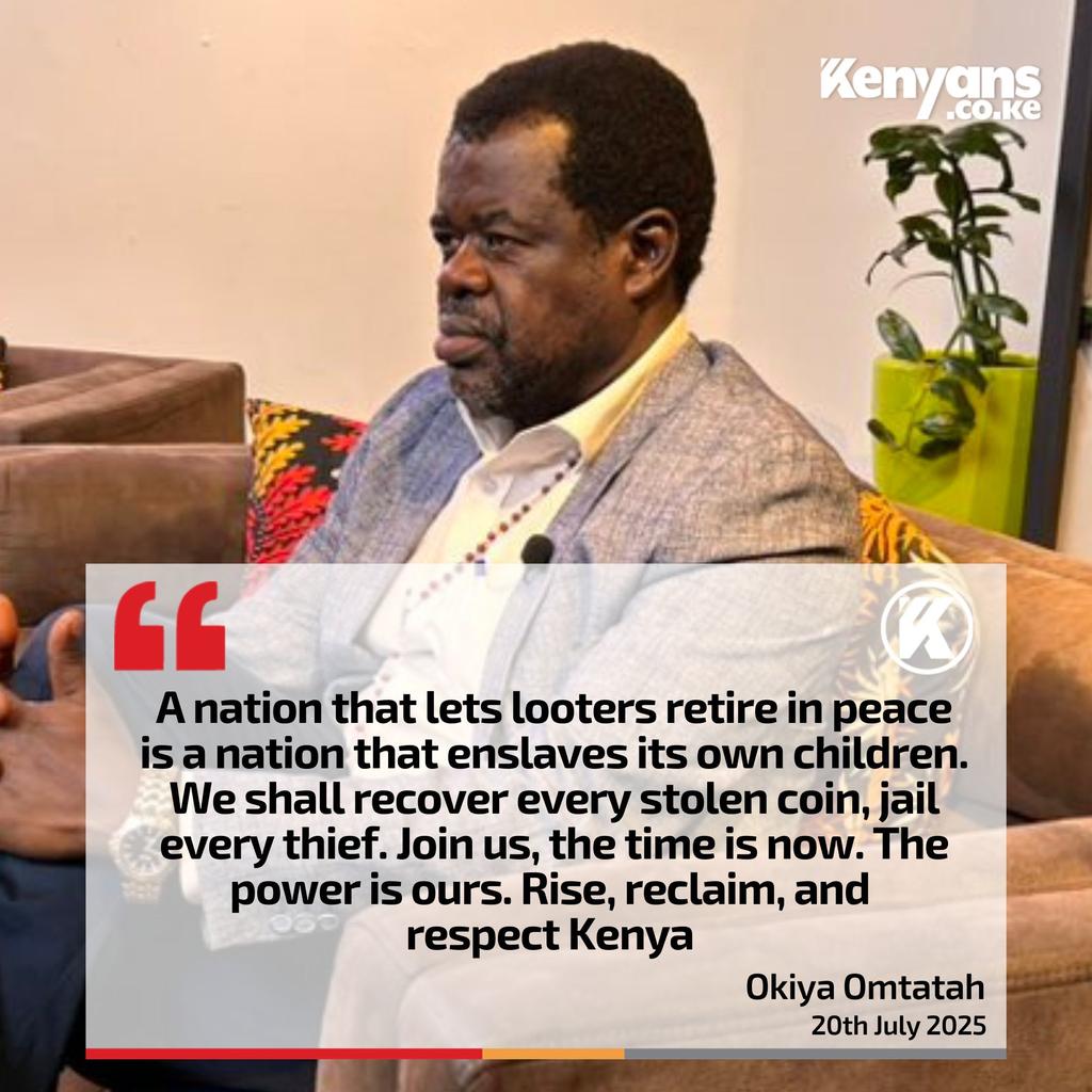 Okiya Omtatah has a point. 
Guys wake up.