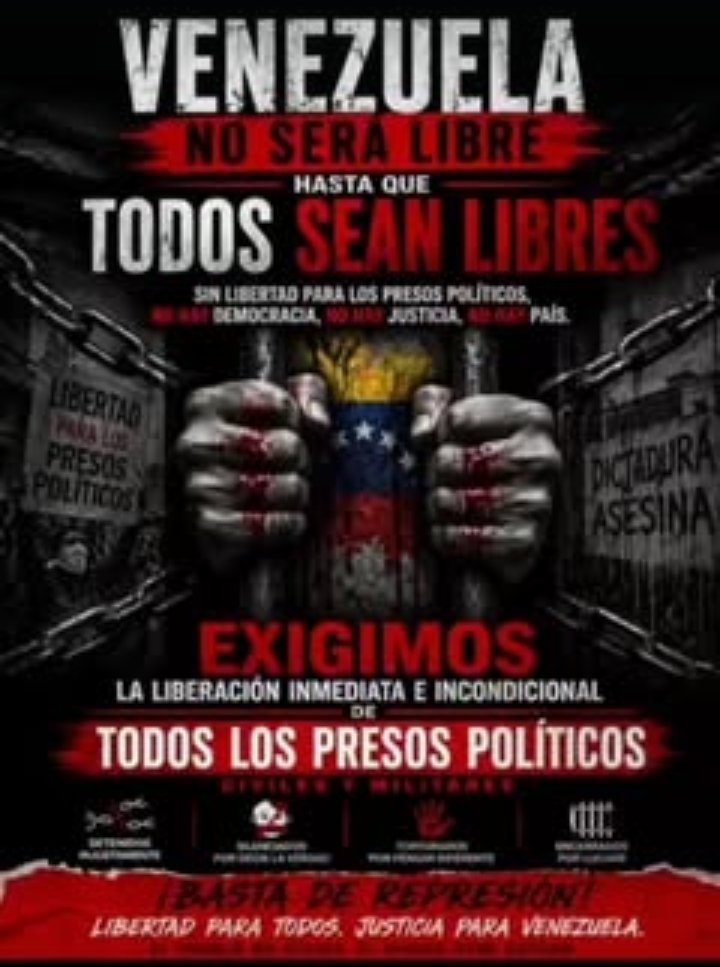Exigimos la Libertad de todos los presos politicos sus familias los esperan.#LiberenAtodos