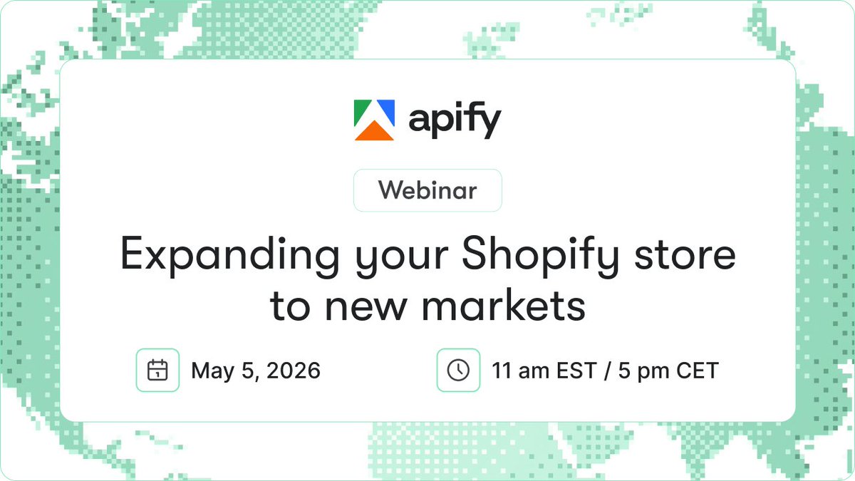 Apify tweet media