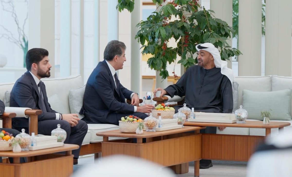 EmadBarzani6's tweet image. سەرۆک نێچیرڤان بارزانی و سەرۆکی ئیمارات دۆخی ناوچەکە تاوتوێ دەکەن
#nechirvanbarzani 
#kurd 
#world